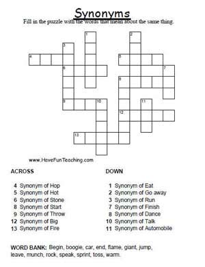 furthermore crossword